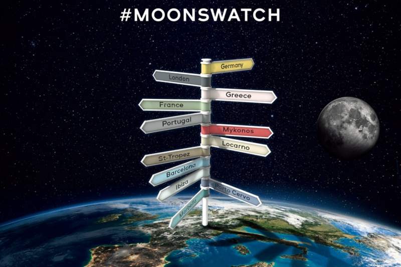 11颗移动的行星！Swatch MoonSwatch的欧洲夏季巡演-复刻表