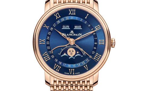 宝珀(Villeret)维莱特·宽蒂埃姆完成蓝色表盘