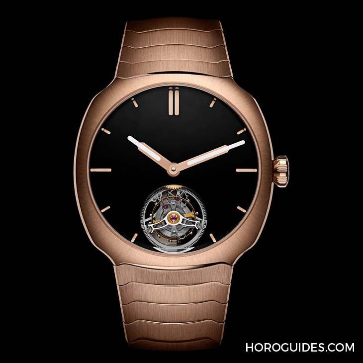 H. MOSER & CIE - H. Moser & Cie.疾速者陀飞轮红金款配上地表最黑表盘