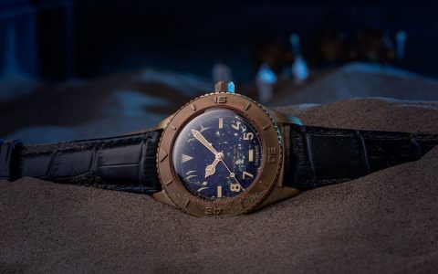 童话般的海蓝色表盘青铜手表:未完成的一千零一夜