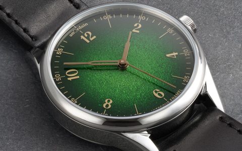 苏格兰品牌手表anOrdain Model 1 Fumé英式珐琅盘