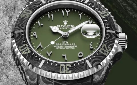 Rolex Sea-Dweller改装表升值4倍军绿中东面盘、碳纤表壳超粗犷