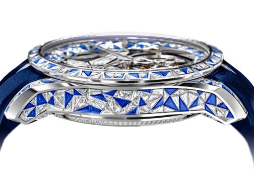 罗杰杜彼Excalibur Superbia系列600颗白色钻石和蓝宝石全钻腕表