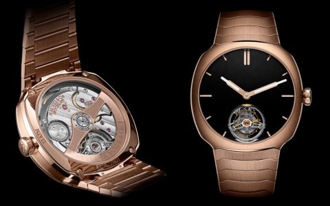 H.Moser & Cie. 2022最新Streamliner Tourbillon Vantablack｜极型黑洞飞轮