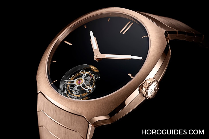 H. MOSER & CIE - H. Moser & Cie.疾速者陀飞轮红金款配上地表最黑表盘