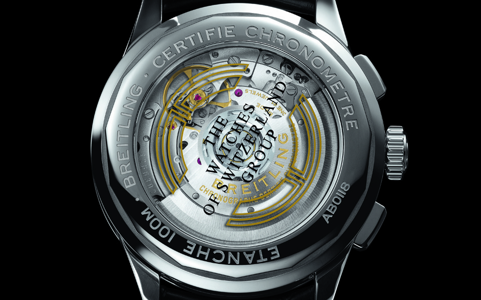 百年灵 Premier B01 Chronograph 42 Watches of Switzerland Edition Caseback