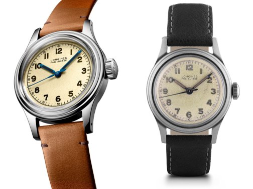 浪琴推出复古Heritage系列腕表，参照1947法国海军手表