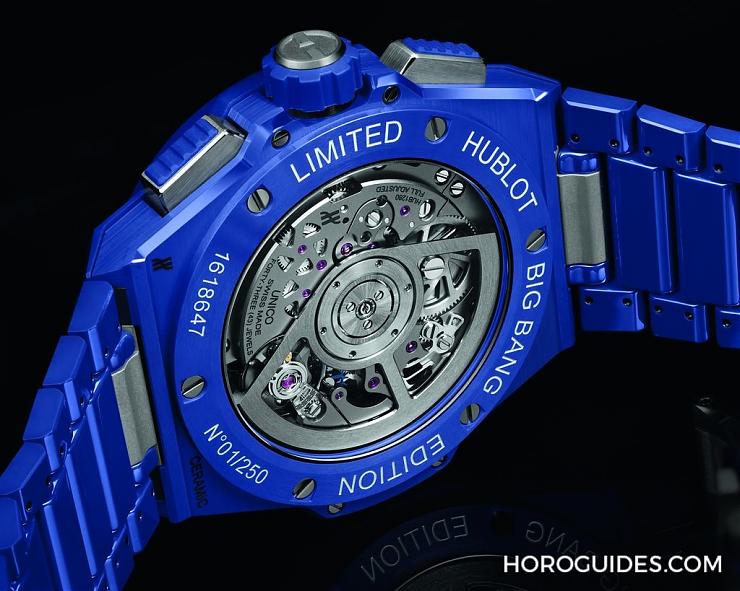 HUBLOT - 穿出正装清爽感HUBLOT Big Bang Integrated彩色陶瓷链带计时码表