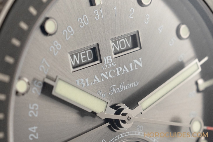 BLANCPAIN - 允文允武的进阶潜水表：Blancpain五十噚深潜器全日历月相腕表