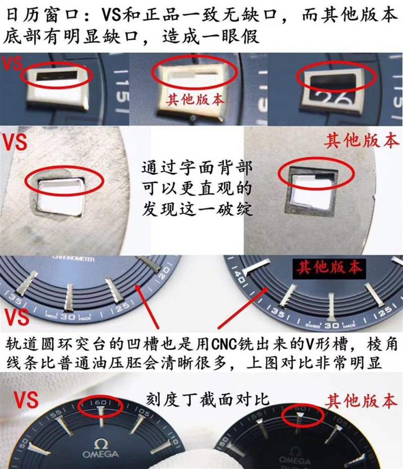 VS厂欧米茄蝶飞「明亮之蓝」真假对比评测