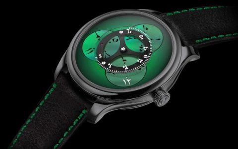 H. Moser & Cie Endeavour Flying Hours迪拜版绿盘腕表限量20枚