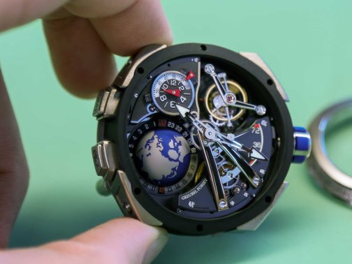 高珀富斯GMT运动系列11枚限量款复杂表盘镂空陀飞轮腕表