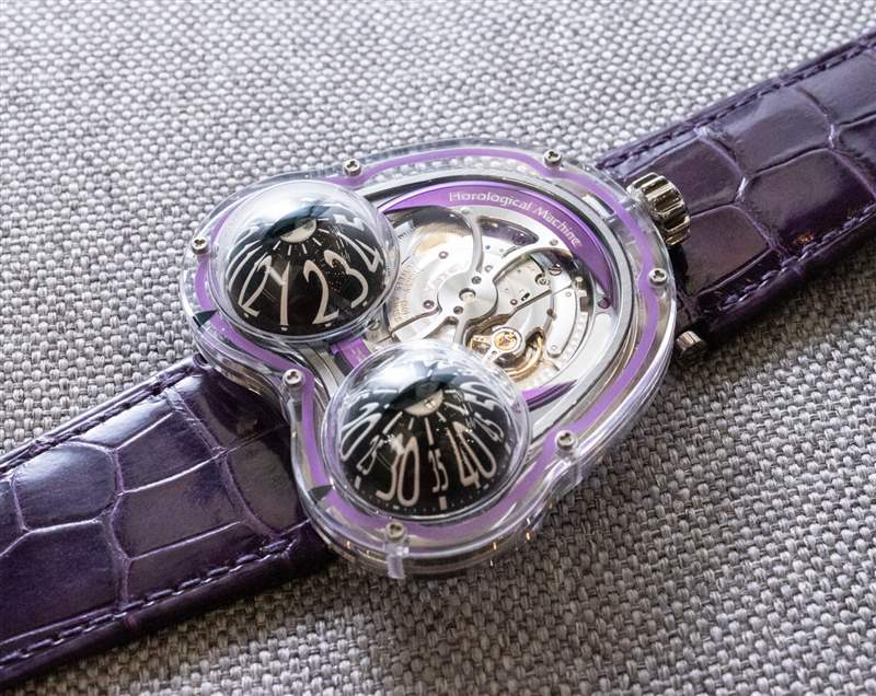 动手操作：MB&F HM3 Frog X Purple Watch