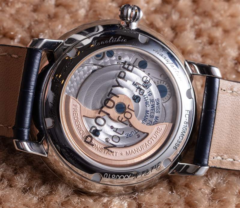 Frederique Constant Slimline Monolithic Manufacture 40Hz 硅振荡器动手手表