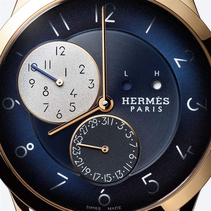 Hermès 'Slim d'Hermès' GMT 手表