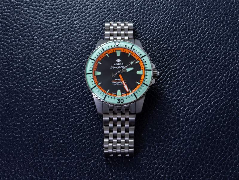 观看评论：Zodiac Super Sea Wolf Pro-Diver 钛金限量版