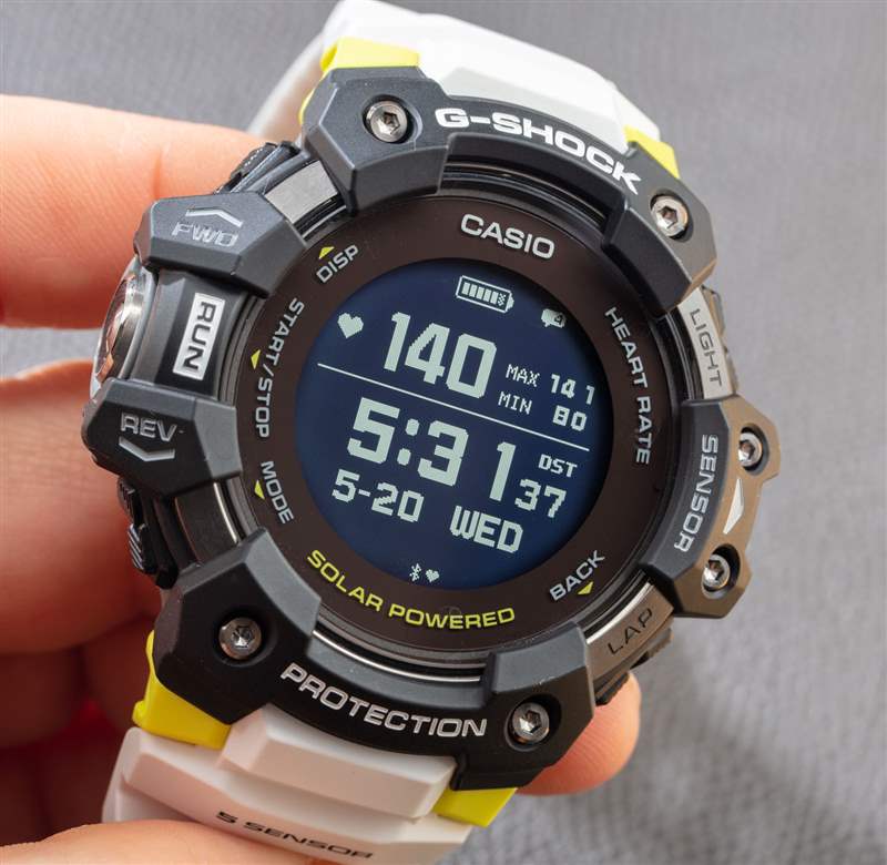 观看评论：卡西欧 G-Shock Move GBD-H1000 GPS 心率监测器
