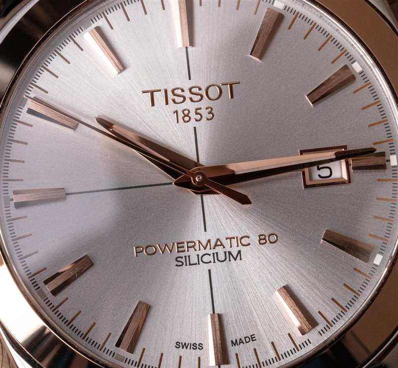 Tissot Gentleman Powermatic Silicium 18k 金表圈应该是男士的第一件贵金属腕表