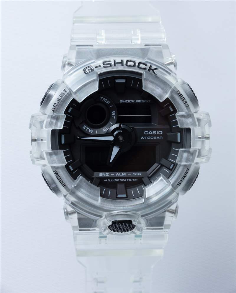 来自卡西欧 G-Shock 透明包装：透明 GA700SKE-7A 的价值和乐趣