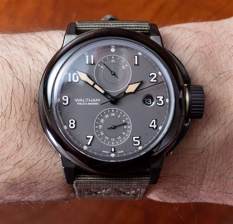 观看评论：Waltham Field 和 Marine Dual Time Gunmetal Grey