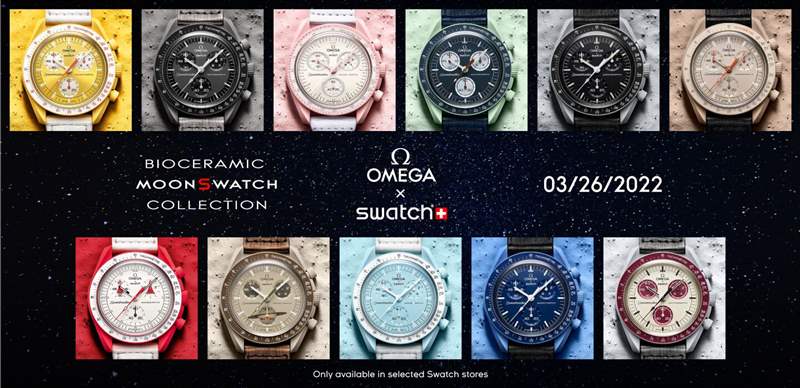 欧米茄 X Swatch Bioceramic MoonSwatch 超霸腕表