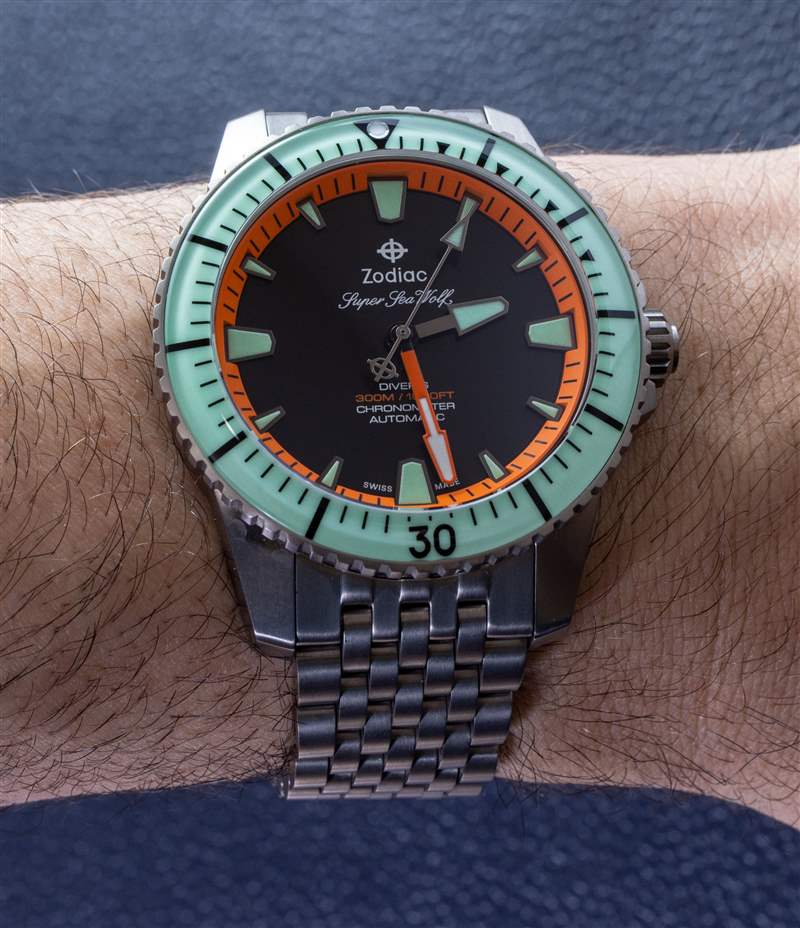 观看评论：Zodiac Super Sea Wolf Pro-Diver 钛金限量版