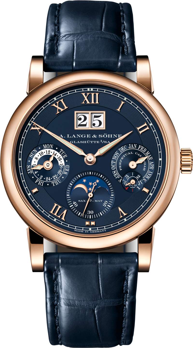 A. Lange & Söhne Langematik Perpetual 限量版蓝色手表