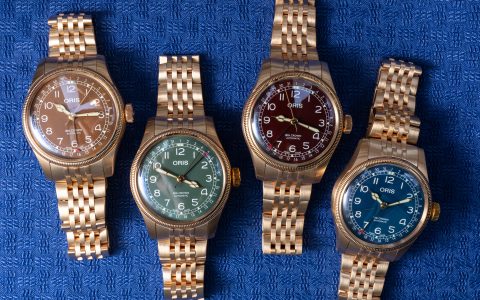 动手操作：Oris 大皇冠指针日期青铜手表