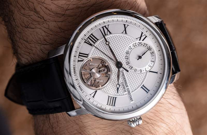 Frederique Constant Slimline Monolithic Manufacture 40Hz 硅振荡器动手手表