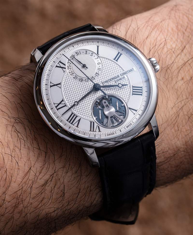 Frederique Constant Slimline Monolithic Manufacture 40Hz 硅振荡器动手手表