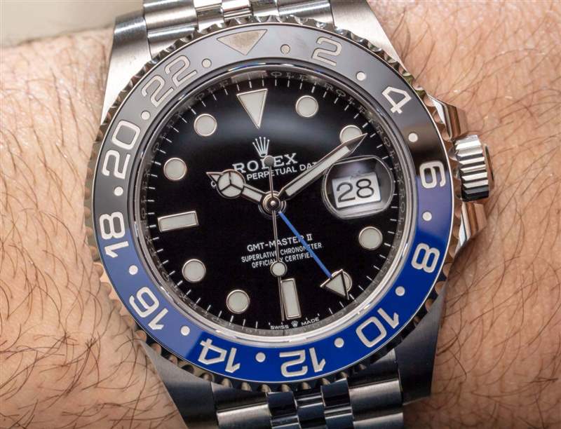 动手：劳力士 GMT-Master II 126710BLNR 蓝色/黑色表圈手表
