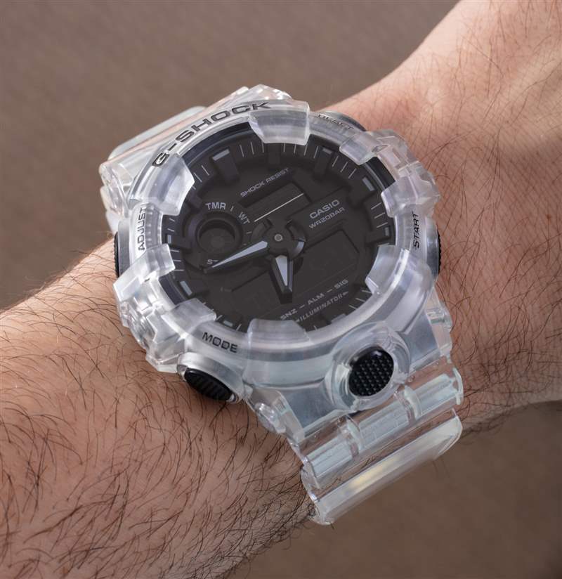 来自卡西欧 G-Shock 透明包装：透明 GA700SKE-7A 的价值和乐趣