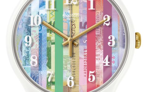 Swatch COLOURSHIFT 腕表庆祝《经济学人》杂志 175 周年