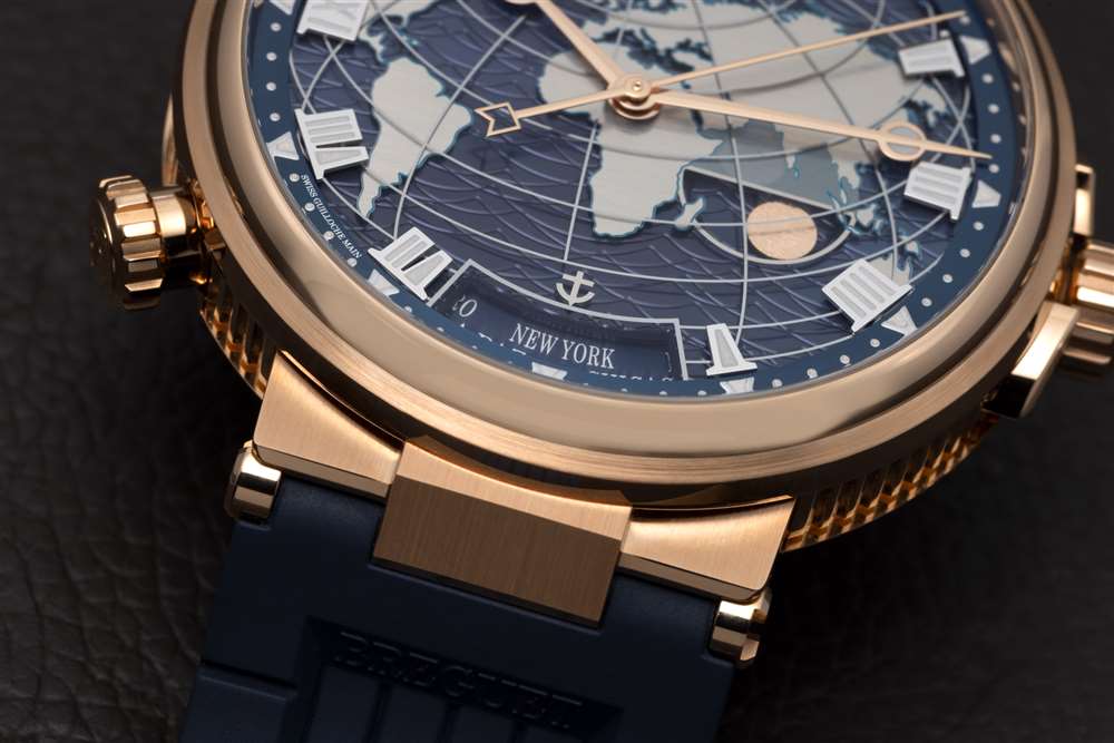 Breguet Marine Hora Mundi 表盘细节