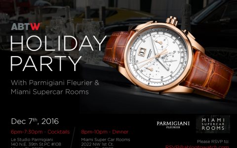 邀请2016年12月7日在佛罗里达州迈阿密举行的Parmigiani Fleurier手表和超级汽车之夜与aBlogtoWatch