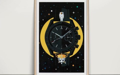 Eerune手表艺术海报也是时钟