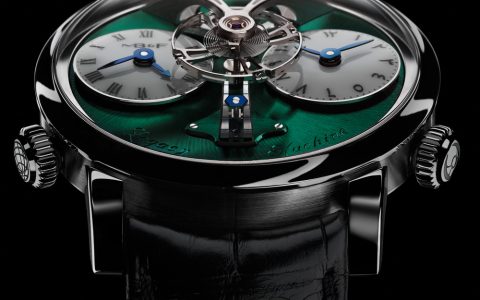MB&F LM1 MAD迪拜限量版钛金属手表配绿色表盘