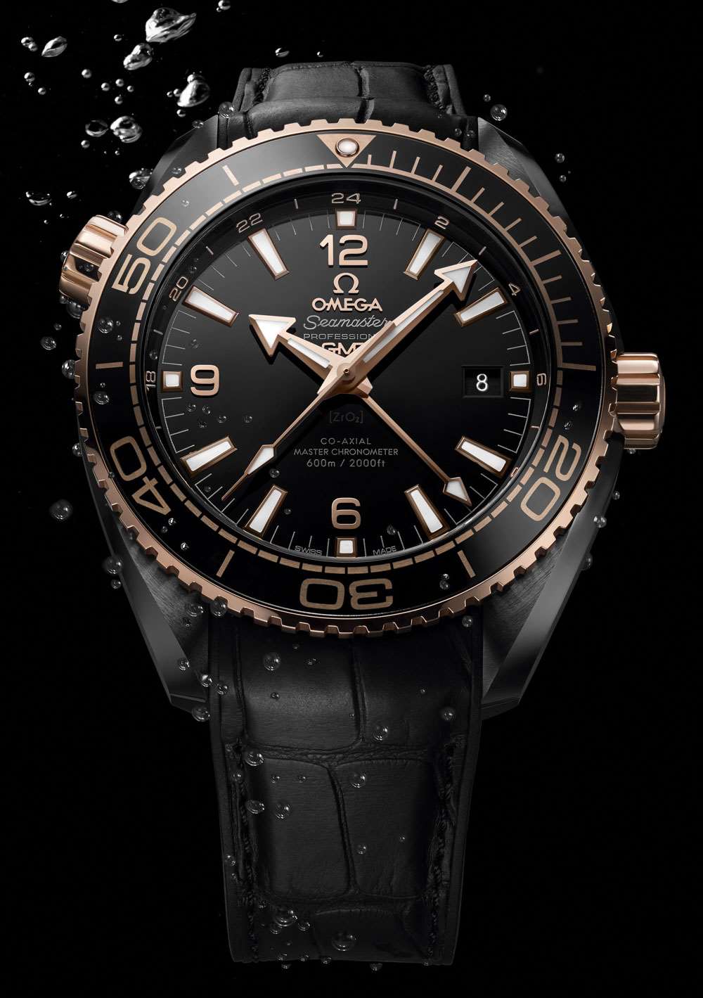 欧米茄-海马-行星-海洋-深海-黑色-GMT-watch-8