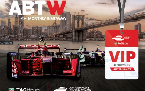 体验赠品佩戴泰格豪雅手表参加纽约E级方程式ePrix比赛