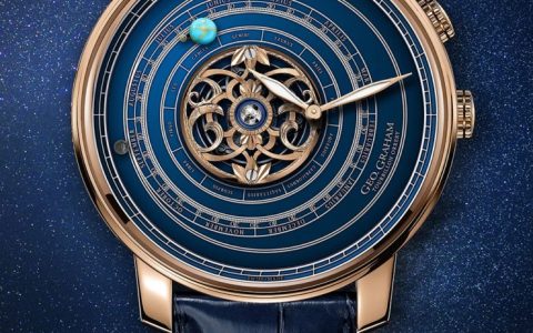 Graham Geo.Graham Orrery陀飞轮天文手表带有月球火星和地球碎片
