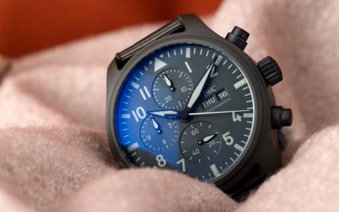 IWC万国表绿色和白色陶瓷计时码表