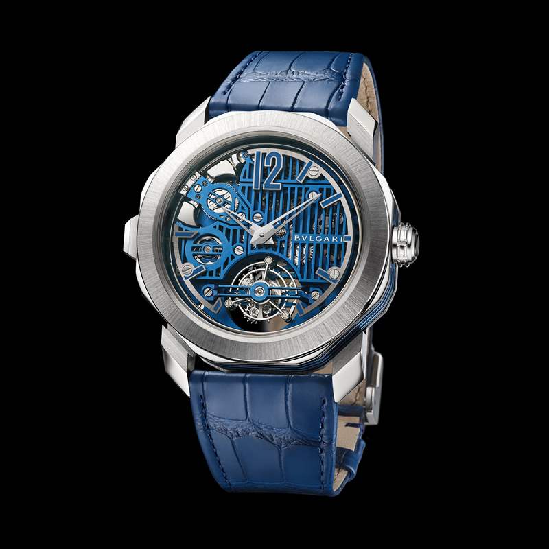 隆重推出宝格丽Octo Roma Blue Carillon Tourbillon