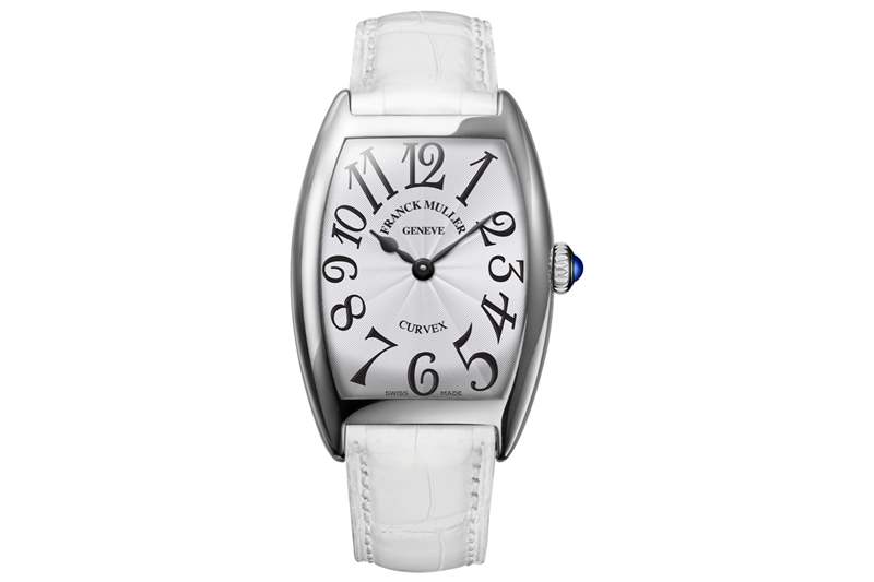 白色表带上的 Franck Muller 手表