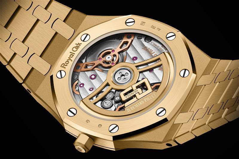 黄金 Audemars Piguet Royal Oak Reference 16202 Jumbo 的底盖