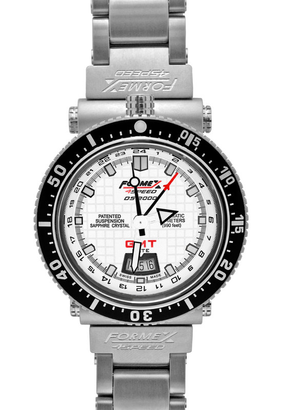 福梅克斯-DS-2000-格林威治标准时间-白色手表2