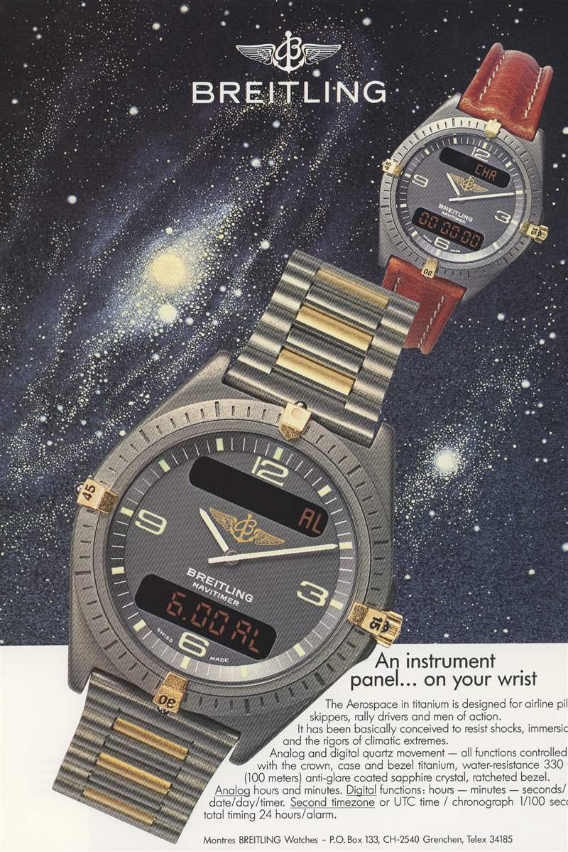 购买、出售和收藏早期百年灵航空航天腕表