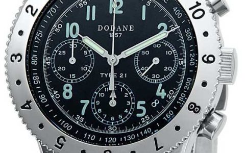 多丹Dodane 21型多功能计时仪表盘手表