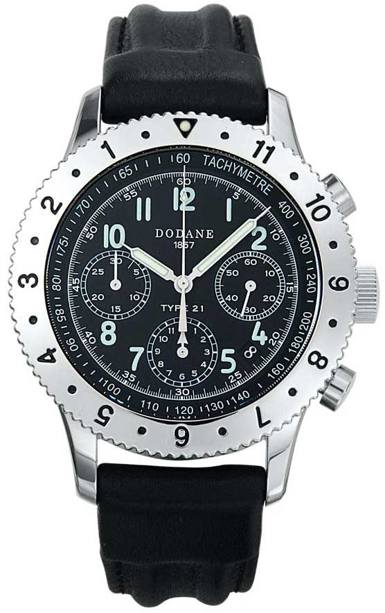 多丹Dodane 21型多功能计时仪表盘手表