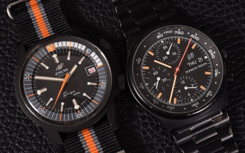 泰格豪雅首款黑色涂层腕表和计时码表