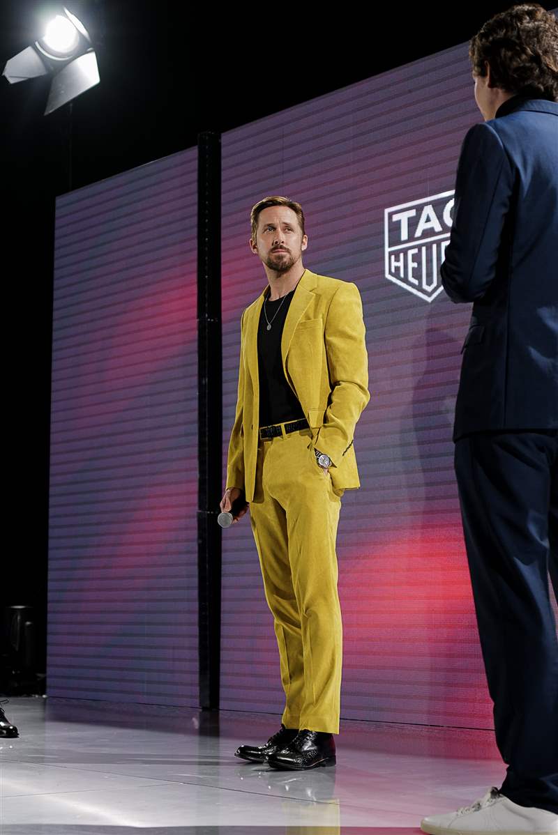 在洛杉矶介绍Ryan Gosling 和TAG Heuer